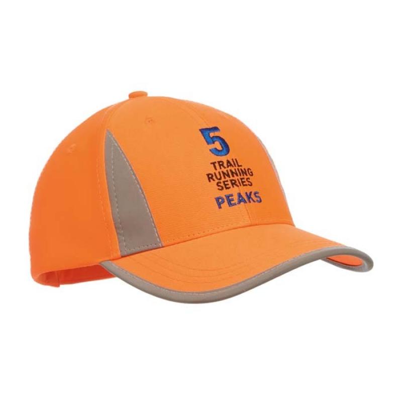 Image of 6 Panel Cap with Reflective Trim