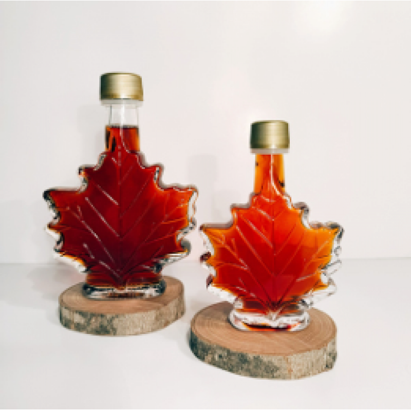 Image of Amber Maple Syrup - Maple Leaf Shape 100ml